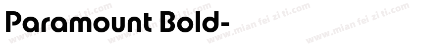 Paramount Bold字体转换